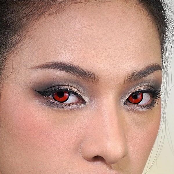 red vampire eye contacts